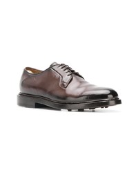 dunkelbraune Leder Derby Schuhe von Officine Creative