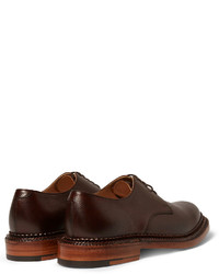 dunkelbraune Leder Derby Schuhe von Grenson