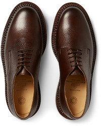 dunkelbraune Leder Derby Schuhe von Grenson