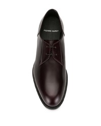 dunkelbraune Leder Derby Schuhe von Pierre Hardy