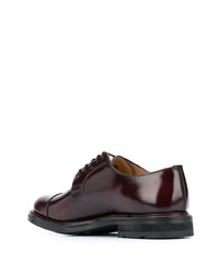 dunkelbraune Leder Derby Schuhe von Church's