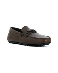 dunkelbraune Leder Mokassins von Tod's