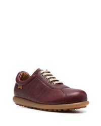 dunkelbraune Leder niedrige Sneakers von Camper