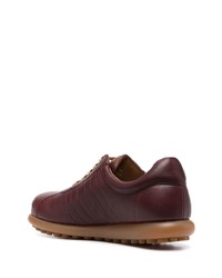 dunkelbraune Leder niedrige Sneakers von Camper