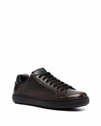 dunkelbraune Leder niedrige Sneakers von Church's