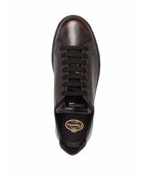 dunkelbraune Leder niedrige Sneakers von Church's