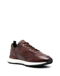 dunkelbraune Leder niedrige Sneakers von Officine Creative