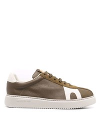 dunkelbraune Leder niedrige Sneakers von Camper