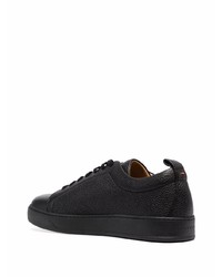 dunkelbraune Leder niedrige Sneakers von Henderson Baracco