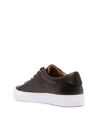 dunkelbraune Leder niedrige Sneakers von Polo Ralph Lauren