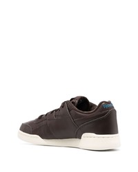 dunkelbraune Leder niedrige Sneakers von Reebok