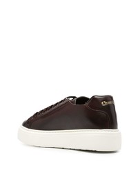 dunkelbraune Leder niedrige Sneakers von Church's