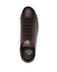 dunkelbraune Leder niedrige Sneakers von Church's