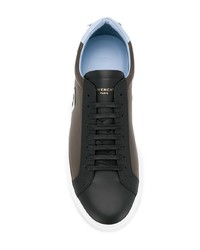 dunkelbraune Leder niedrige Sneakers von Givenchy
