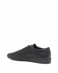 dunkelbraune Leder niedrige Sneakers von Common Projects