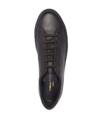 dunkelbraune Leder niedrige Sneakers von Common Projects