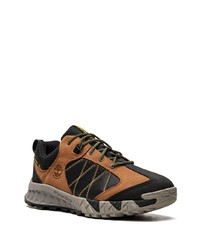 dunkelbraune Leder niedrige Sneakers von Timberland