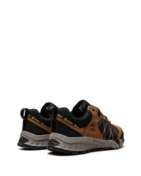 dunkelbraune Leder niedrige Sneakers von Timberland