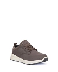 dunkelbraune Leder niedrige Sneakers von Trespass