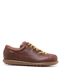 dunkelbraune Leder niedrige Sneakers von Camper