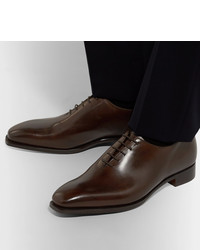 dunkelbraune Leder Oxford Schuhe von George Cleverley