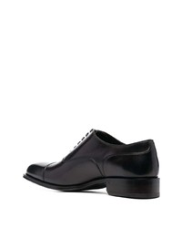 dunkelbraune Leder Oxford Schuhe von Tom Ford