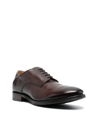 dunkelbraune Leder Oxford Schuhe von Alberto Fasciani