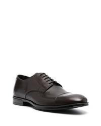 dunkelbraune Leder Oxford Schuhe von Canali