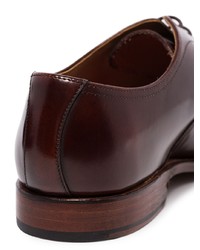 dunkelbraune Leder Oxford Schuhe von Grenson