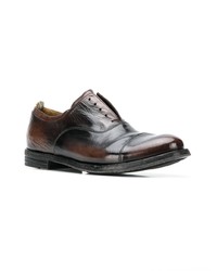 dunkelbraune Leder Oxford Schuhe von Officine Creative