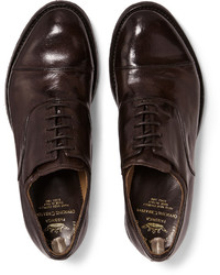 dunkelbraune Leder Oxford Schuhe von Officine Creative