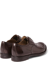 dunkelbraune Leder Oxford Schuhe von Officine Creative