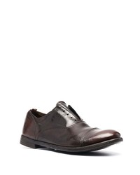 dunkelbraune Leder Oxford Schuhe von Officine Creative