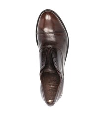 dunkelbraune Leder Oxford Schuhe von Officine Creative