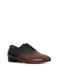 dunkelbraune Leder Oxford Schuhe von Francesco Russo