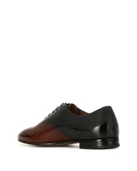 dunkelbraune Leder Oxford Schuhe von Francesco Russo