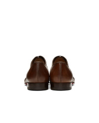 dunkelbraune Leder Oxford Schuhe von Christian Louboutin