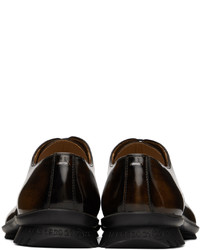 dunkelbraune Leder Oxford Schuhe von Maison Margiela