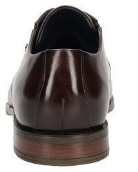 dunkelbraune Leder Oxford Schuhe von Bugatti