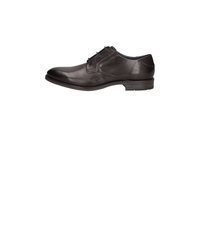 dunkelbraune Leder Oxford Schuhe von Bugatti