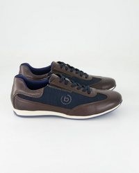 dunkelbraune Leder Oxford Schuhe von Bugatti