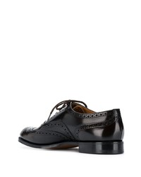 dunkelbraune Leder Oxford Schuhe von Church's