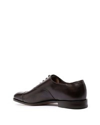 dunkelbraune Leder Oxford Schuhe von John Lobb