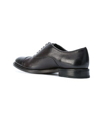 dunkelbraune Leder Oxford Schuhe von Henderson Baracco