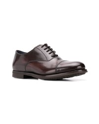 dunkelbraune Leder Oxford Schuhe von Fefè