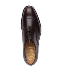 dunkelbraune Leder Oxford Schuhe von Church's