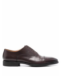 dunkelbraune Leder Oxford Schuhe von Corneliani