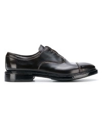 dunkelbraune Leder Oxford Schuhe von Premiata