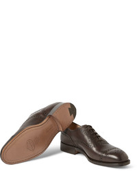 dunkelbraune Leder Oxford Schuhe von Church's