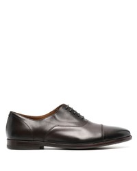 dunkelbraune Leder Oxford Schuhe von Doucal's